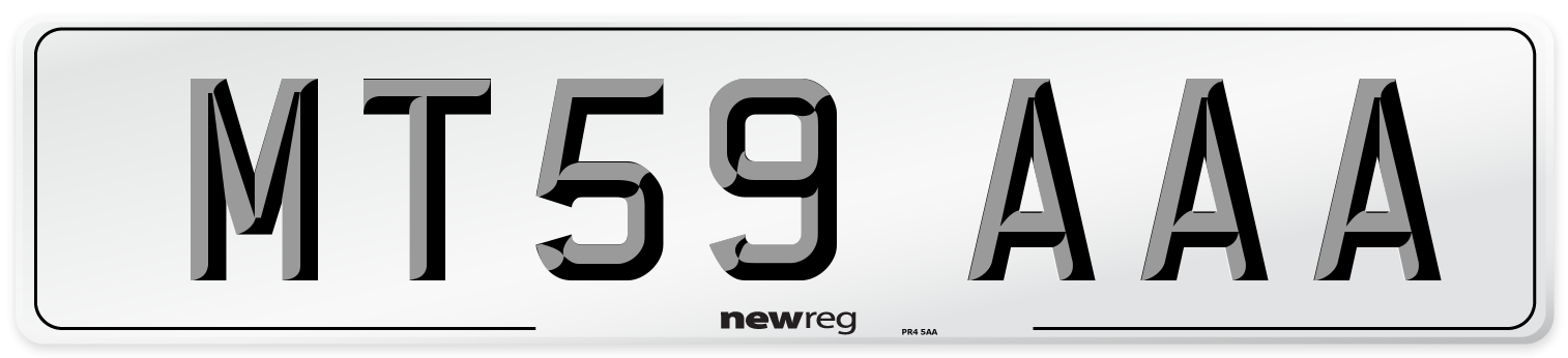 MT59 AAA Number Plate from New Reg